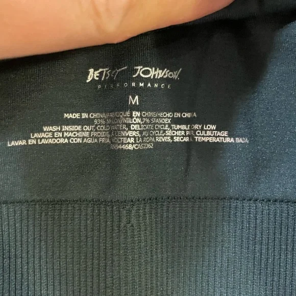 Betsey Johnson Bra Performance Racerback Fitness Sports Jade Teal Size Medium - Picture 11 of 13